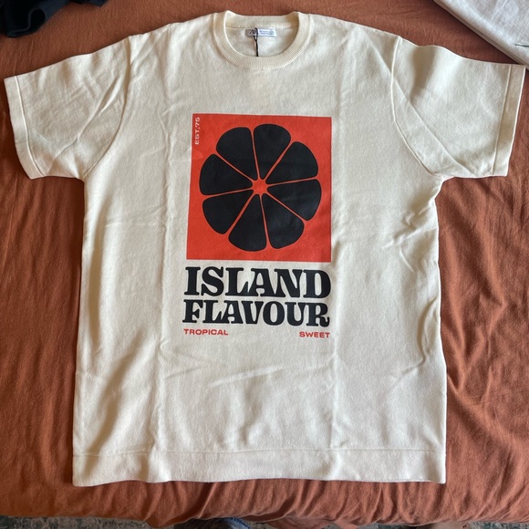 Zara Knit Graphic Tee (M) - Picture 2 of 5